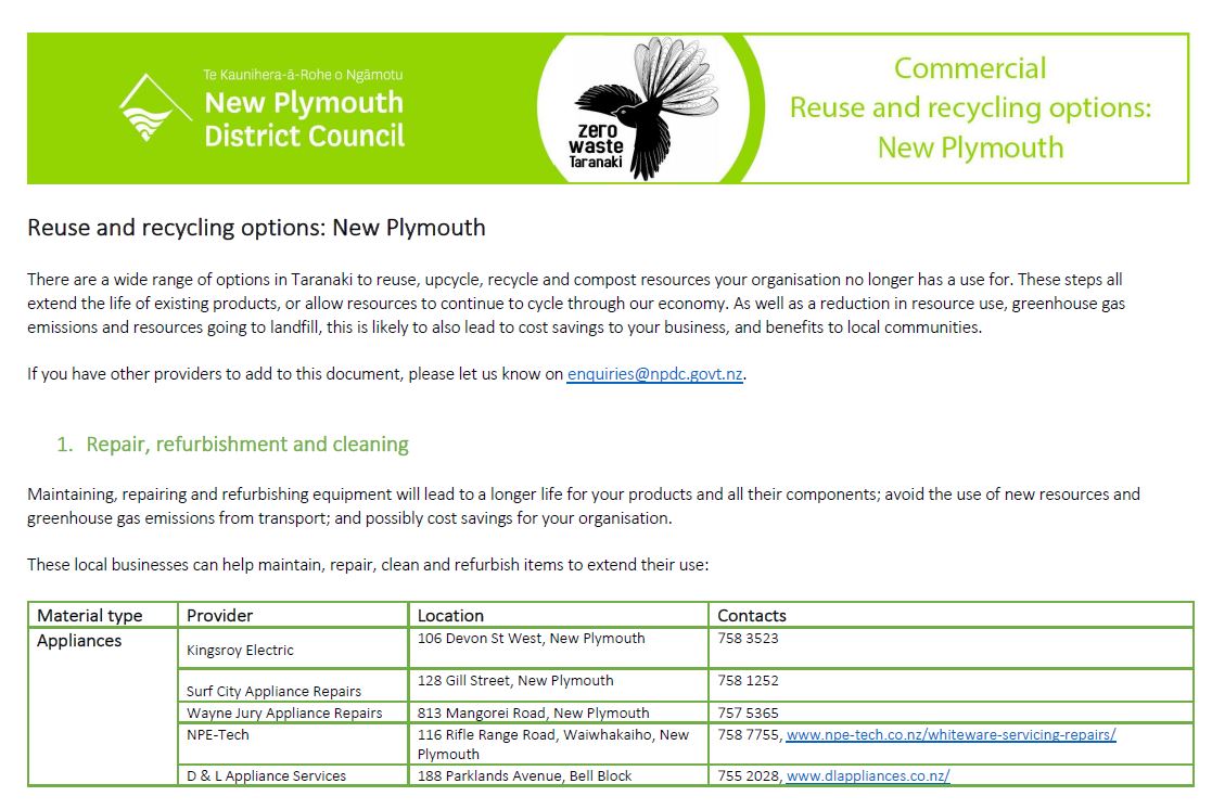 Commercial reuse and recycling guide first page.JPG